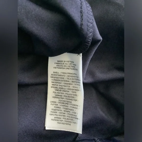 Ralph Lauren Navy and Light Blue Paisley Long Sleeve Dress - Picture 5 of 10